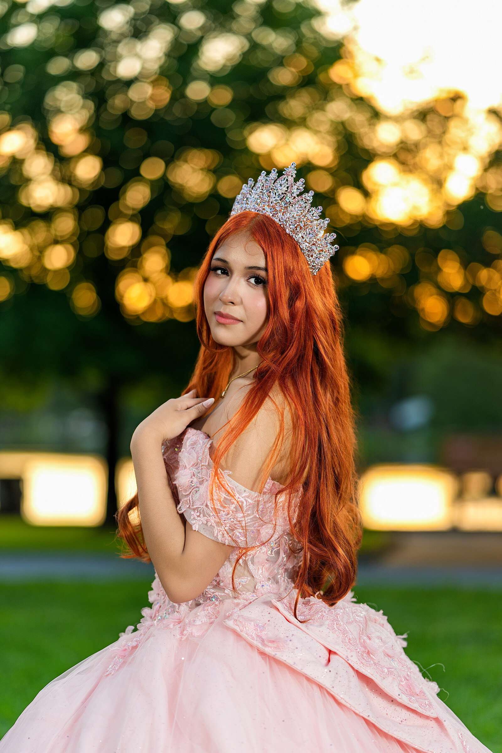 Quinceañera real de Emely — estilo cinematográfico